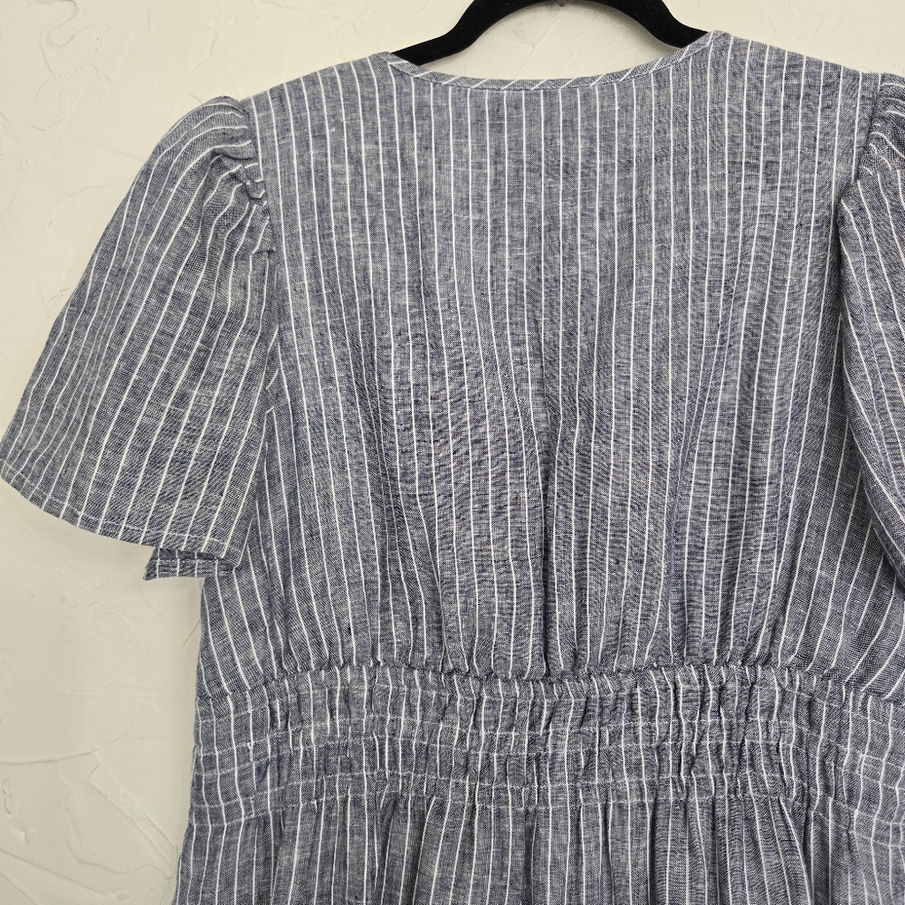 Quince Blue Striped Maxi Dress - Picture 11 of 15